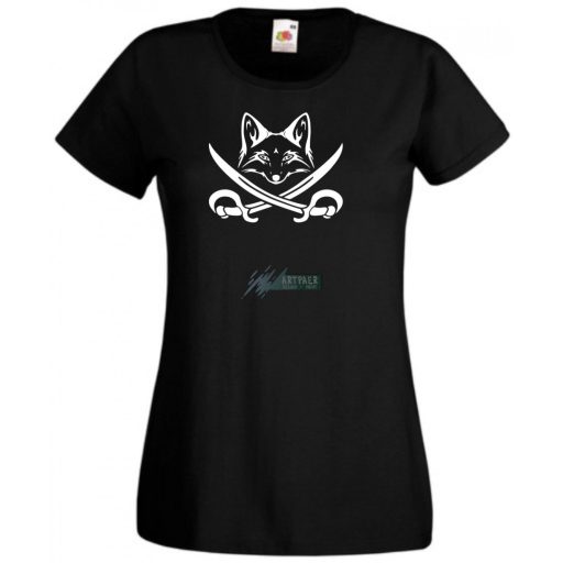 Róka kalóz, fox pirate női rövid ujjú póló
