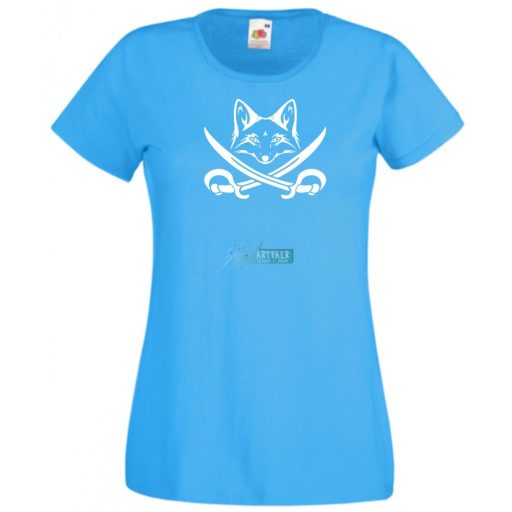 Róka kalóz, fox pirate női rövid ujjú póló
