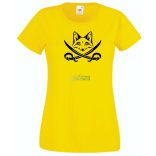 Róka kalóz, fox pirate női rövid ujjú póló
