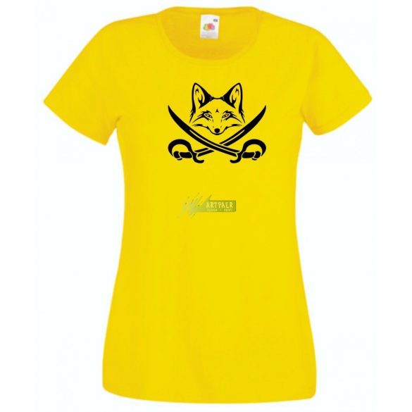 Róka kalóz, fox pirate női rövid ujjú póló
