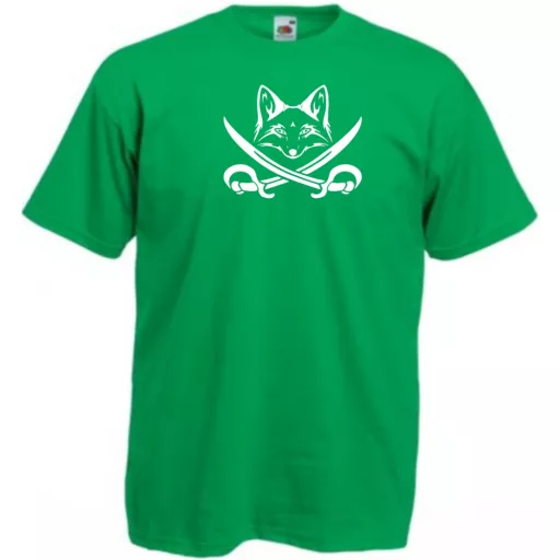 Kalóz róka, fox pirate férfi rövid ujjú póló