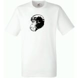 Motoros majom fej, racer férfi rövid ujjú póló