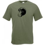 Motoros majom fej, racer férfi rövid ujjú póló