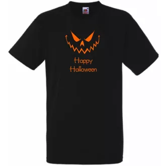 Halloween, tökfej, pumpkin head férfi rövid ujjú póló