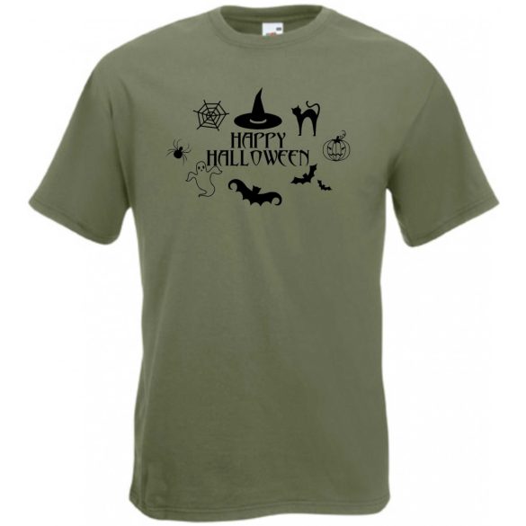 Happy Halloween férfi rövid ujjú póló