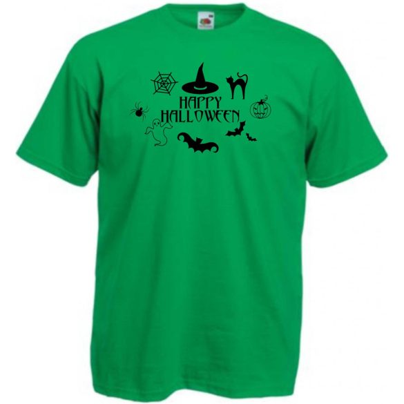 Happy Halloween férfi rövid ujjú póló