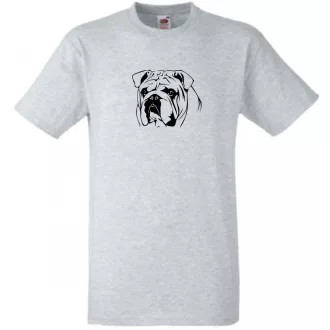 Bulldog, kutya mintás póló férfi rövid ujjú póló