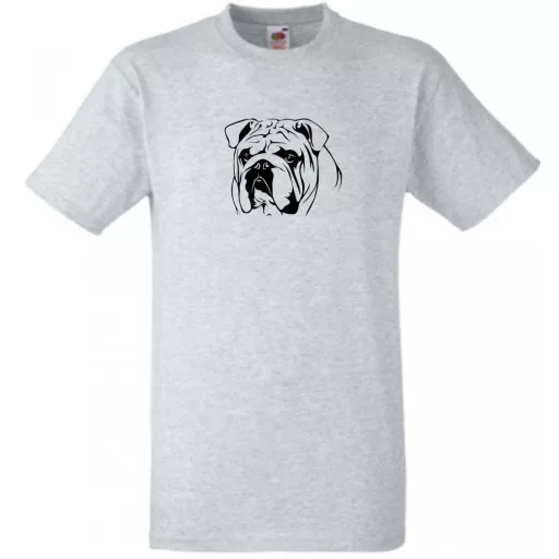 Bulldog, kutya mintás póló férfi rövid ujjú póló