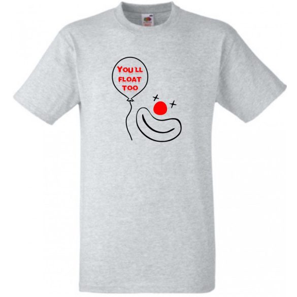 IT, Az, Clown, bohóc, horror film mintás férfi rövid ujjú póló