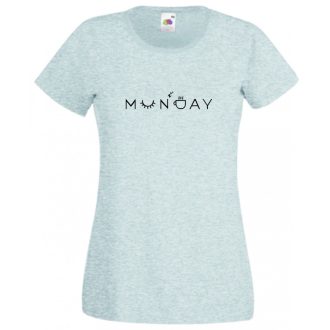 Monday, hétfő, a hét kezdete női rövid ujjú póló