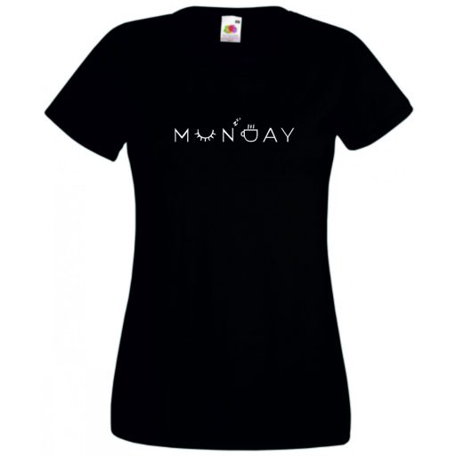 Monday, hétfő, a hét kezdete női rövid ujjú póló