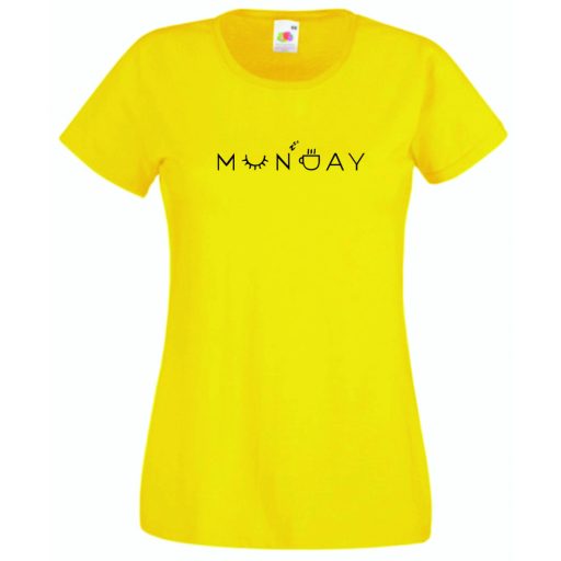 Monday, hétfő, a hét kezdete női rövid ujjú póló