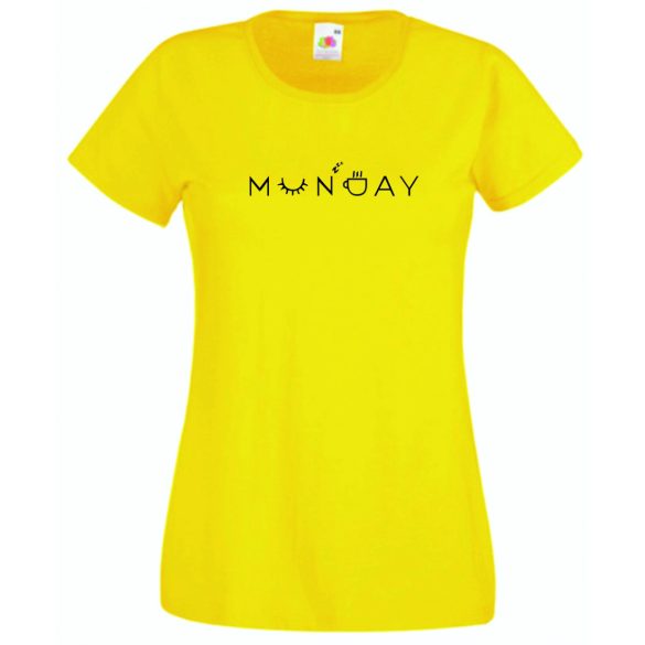 Monday, hétfő, a hét kezdete női rövid ujjú póló