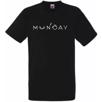Monday, hétfő, a hét kezdete férfi rövid ujjú póló