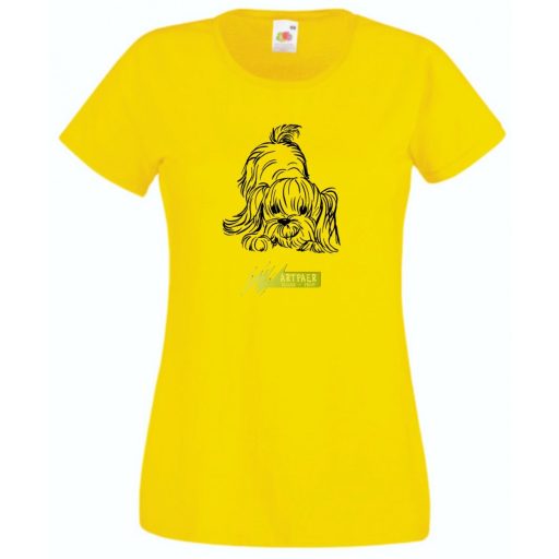 Yorkshire terrier, puppy női rövid ujjú póló