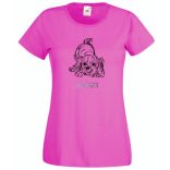 Yorkshire terrier, puppy női rövid ujjú póló