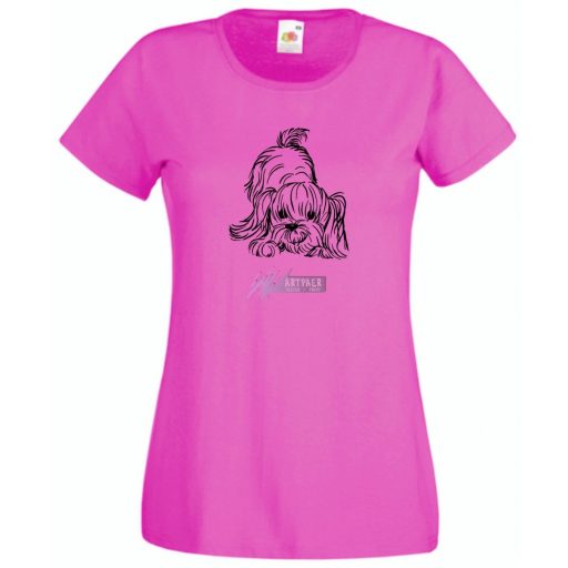 Yorkshire terrier, puppy női rövid ujjú póló