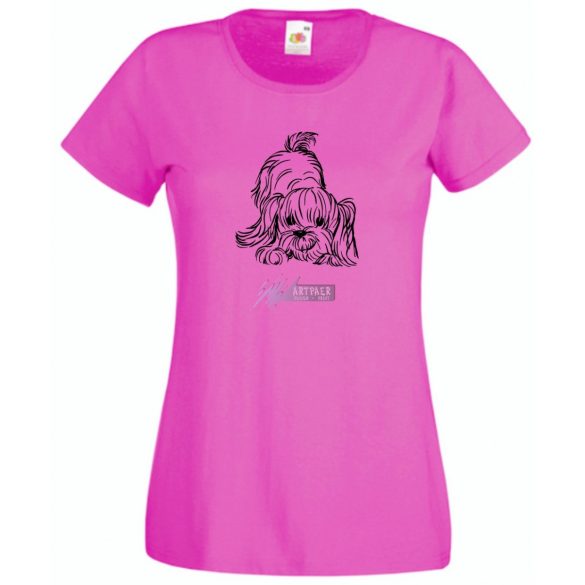 Yorkshire terrier, puppy női rövid ujjú póló