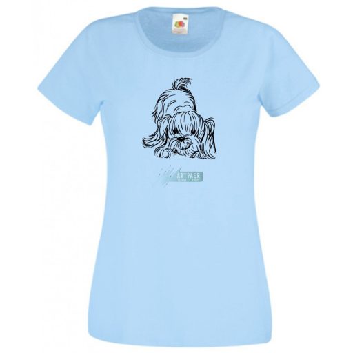 Yorkshire terrier, puppy női rövid ujjú póló