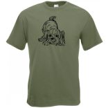 Yorki, yorkshire terrier, pet, házi kedvenc, kutyus férfi rövid ujjú póló