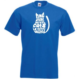 A macskákkal töltött idő... férfi rövid ujjú póló