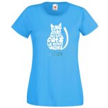 A macskákkal töltött idő.. női rövid ujjú póló