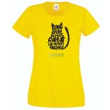 A macskákkal töltött idő.. női rövid ujjú póló