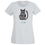 A macskákkal töltött idő.. női rövid ujjú póló