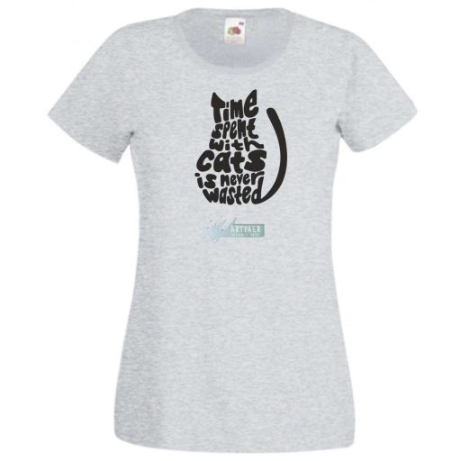 A macskákkal töltött idő.. női rövid ujjú póló