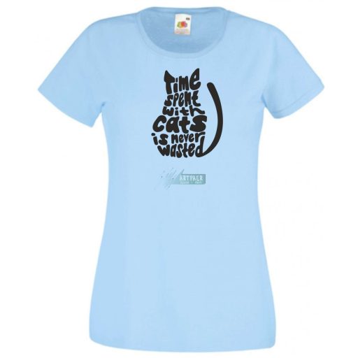 A macskákkal töltött idő.. női rövid ujjú póló