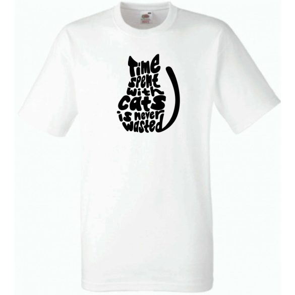 A macskákkal töltött idő... férfi rövid ujjú póló