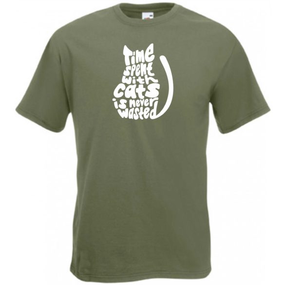 A macskákkal töltött idő... férfi rövid ujjú póló