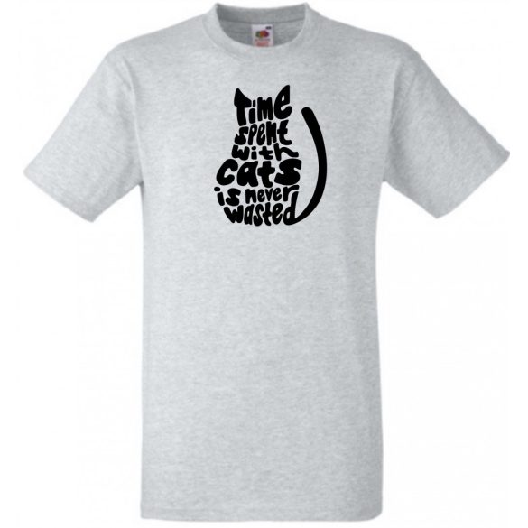 A macskákkal töltött idő... férfi rövid ujjú póló