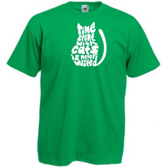 A macskákkal töltött idő... férfi rövid ujjú póló