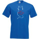 Macskákkal az élet..., life is better férfi rövid ujjú póló