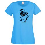 Mopsz, pug kutyus női rövid ujjú póló