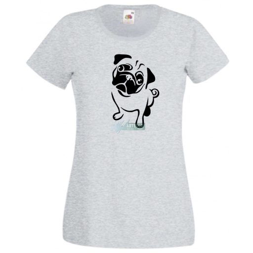 Mopsz, pug kutyus női rövid ujjú póló