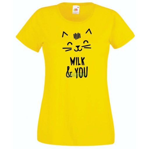 Milk and You cicabarátoknak női rövid ujjú póló