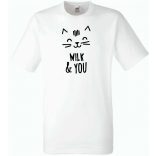 Milk and you, cicabarátoknak férfi rövid ujjú póló