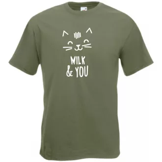 Milk and you, cicabarátoknak férfi rövid ujjú póló