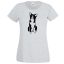 Border collie kutyus, kutyabarátok női rövid ujjú póló
