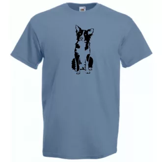Border collie, kutyabarátoknak férfi rövid ujjú póló