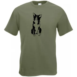 Border collie, kutyabarátoknak férfi rövid ujjú póló