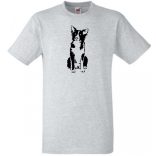 Border collie, kutyabarátoknak férfi rövid ujjú póló
