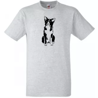 Border collie, kutyabarátoknak férfi rövid ujjú póló