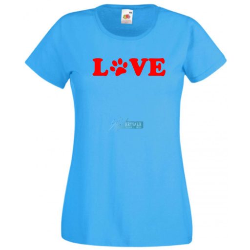 Mancs szerelem állatbarátoknak női rövid ujjú póló