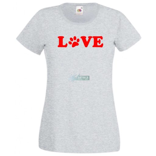 Mancs szerelem állatbarátoknak női rövid ujjú póló