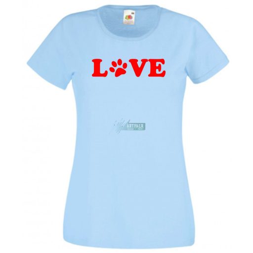 Mancs szerelem állatbarátoknak női rövid ujjú póló