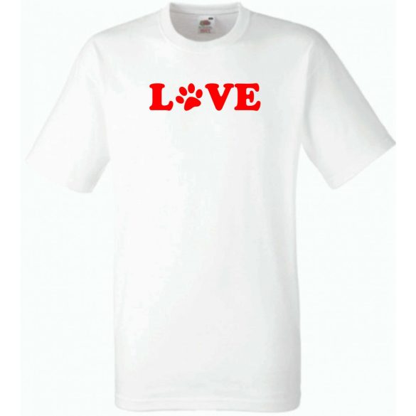Love paw, mancs szerelem férfi rövid ujjú póló
