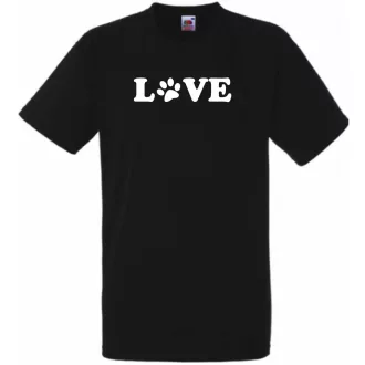 Love paw, mancs szerelem férfi rövid ujjú póló